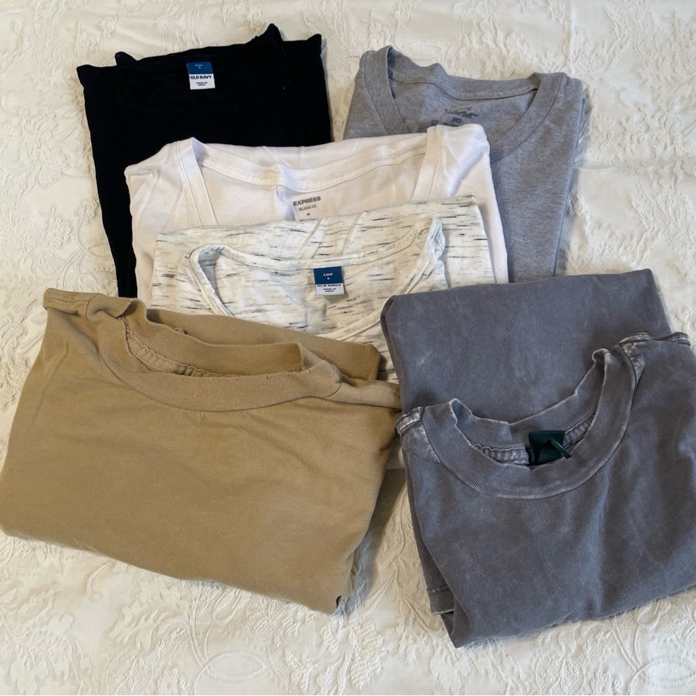 Ladies T-Shirts x 6 XS & Small OLD NAVY Express WILD FABLE Mixed Style Tee’s